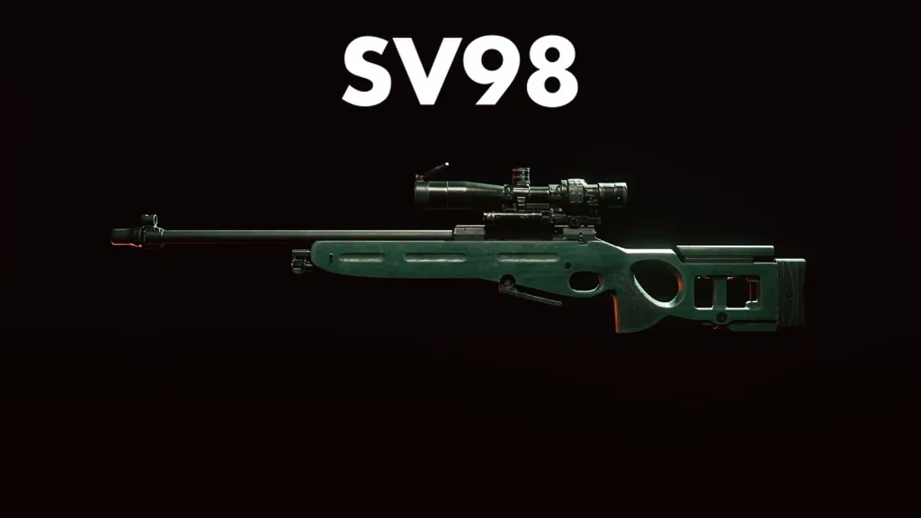 The sniper rifle SV98 is in the picture