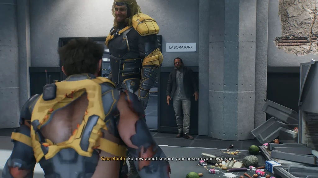 Sabretooth’s massive size compared to Wolverine in Marvel’s Wolverine