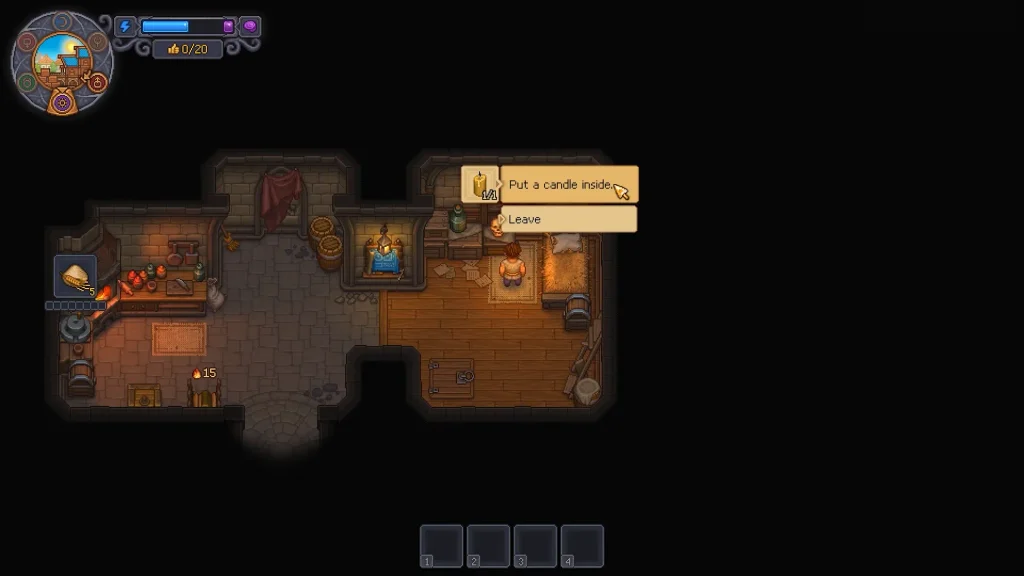 Give the candle to Larry at Inquisition Base