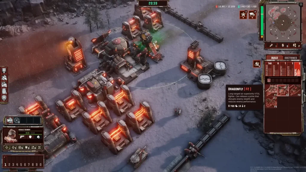 Tempest Rising Dynasty units including heavy vehicles and infantry