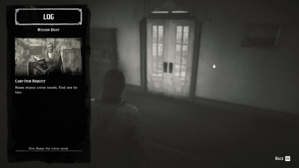 The Case of the Shrew in the Fog book from the Aldous Filson series in RDR2