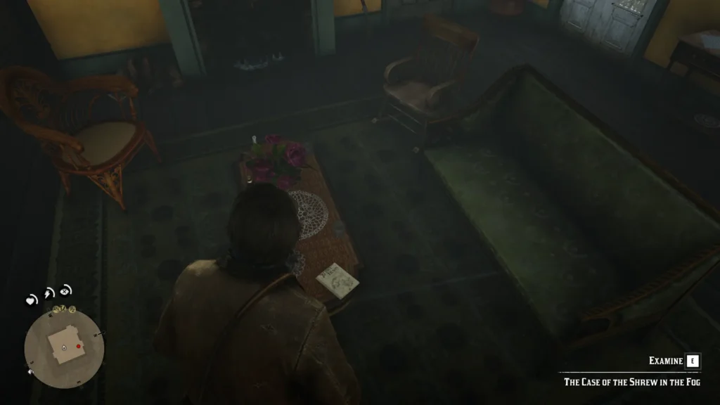 The Case of the Shrew in the Fog location at Hagen Orchards in Red Dead Redemption 2