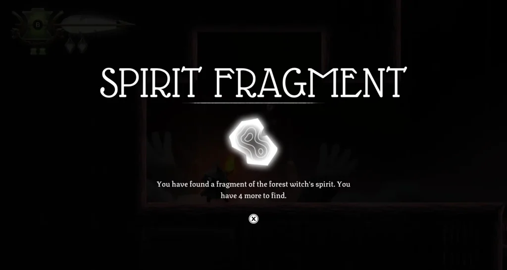 A message shows the Spirit Fragment has been acquired