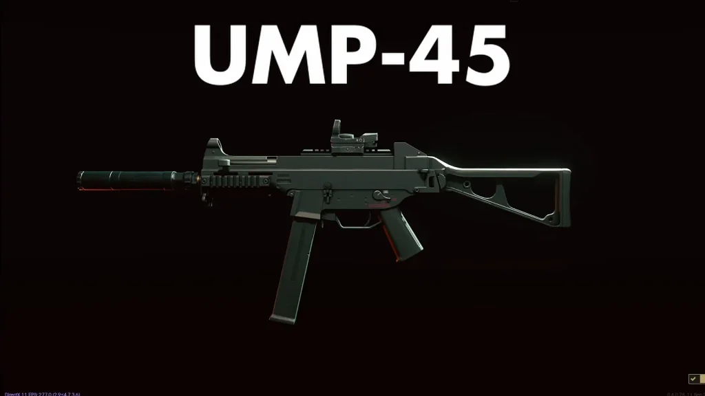 UMP-45 is shown