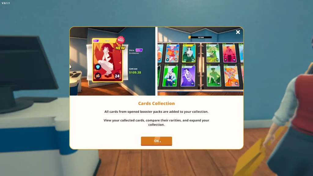 What are card collection in Anime Shop Simulator