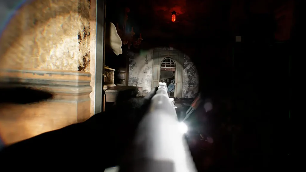 aiming to shot a zombie in Bodycam