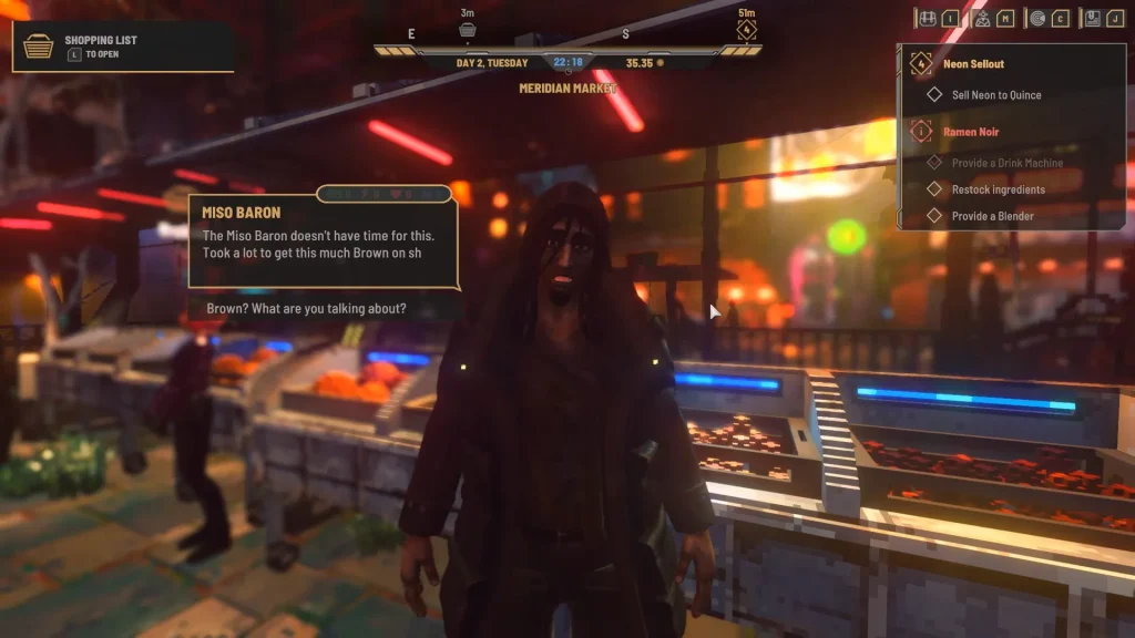 Miso Baron at the first area in the game