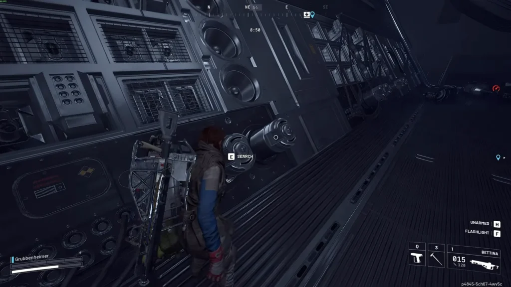 ARC Raiders Emperor loot room with a searchable wall container inside the final reward chamber.