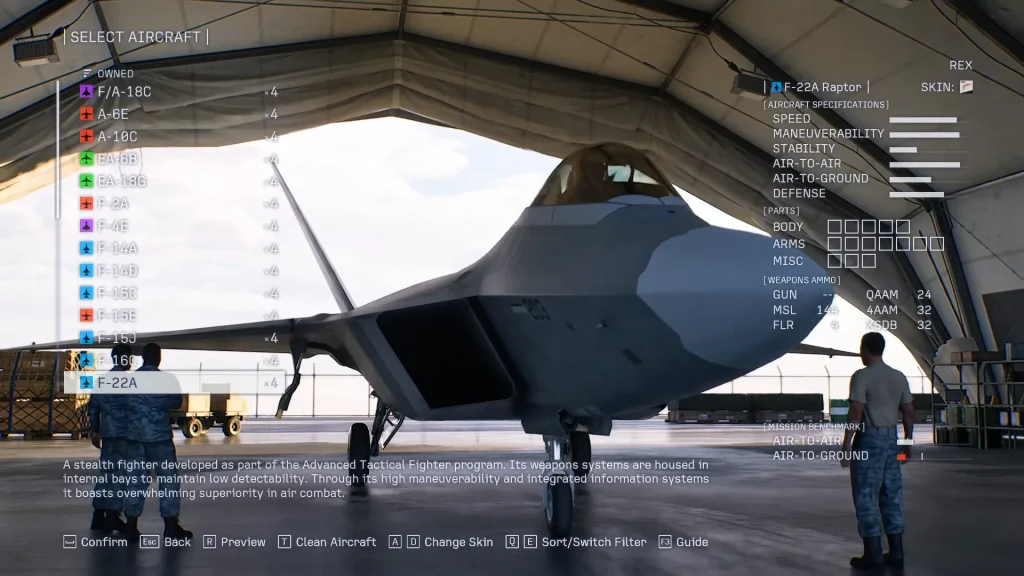 Ace Combat 8 F-22A Raptor