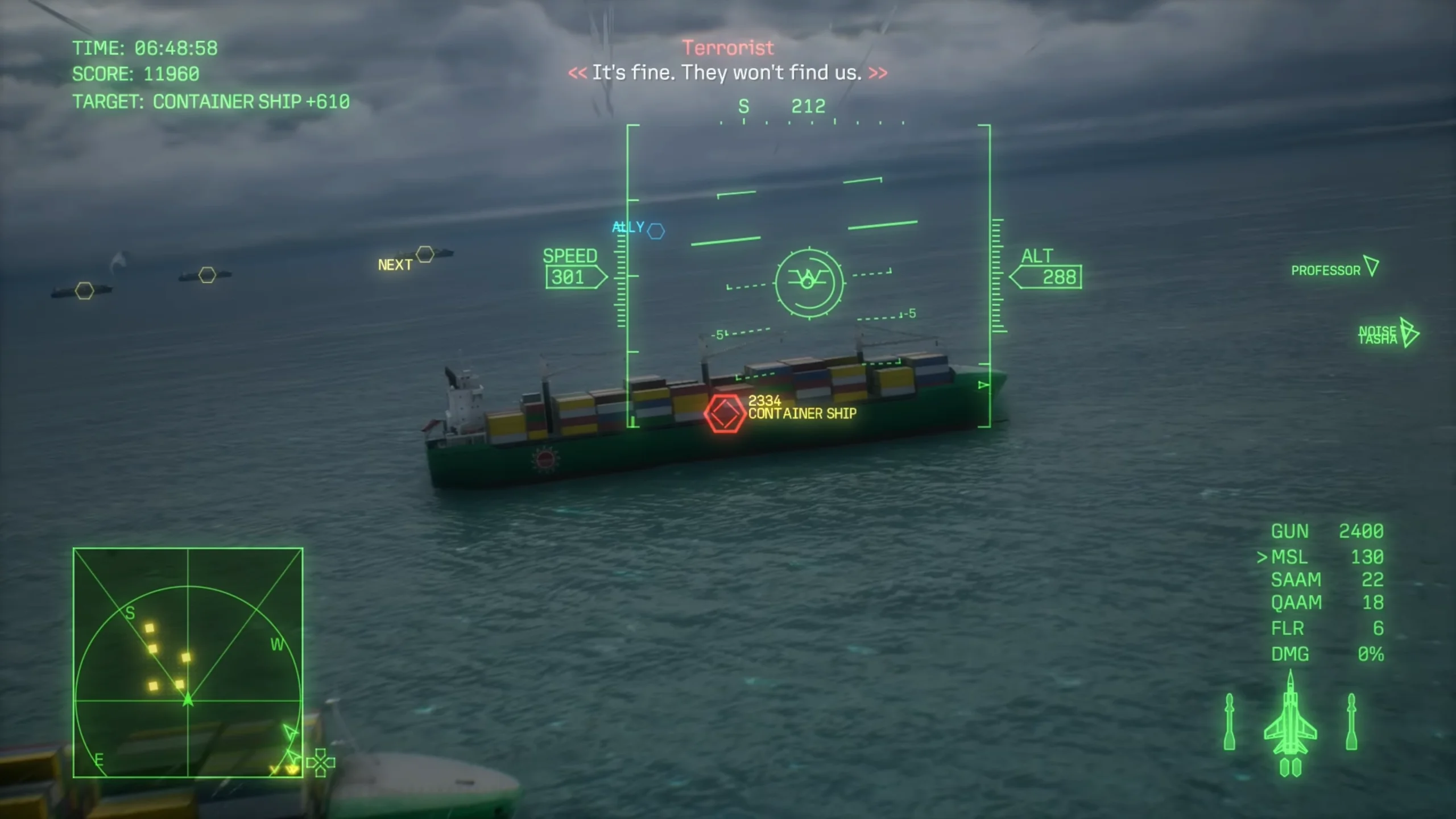 Ace Combat 8 Mission 16 Guide Ships, UAVs & Currus