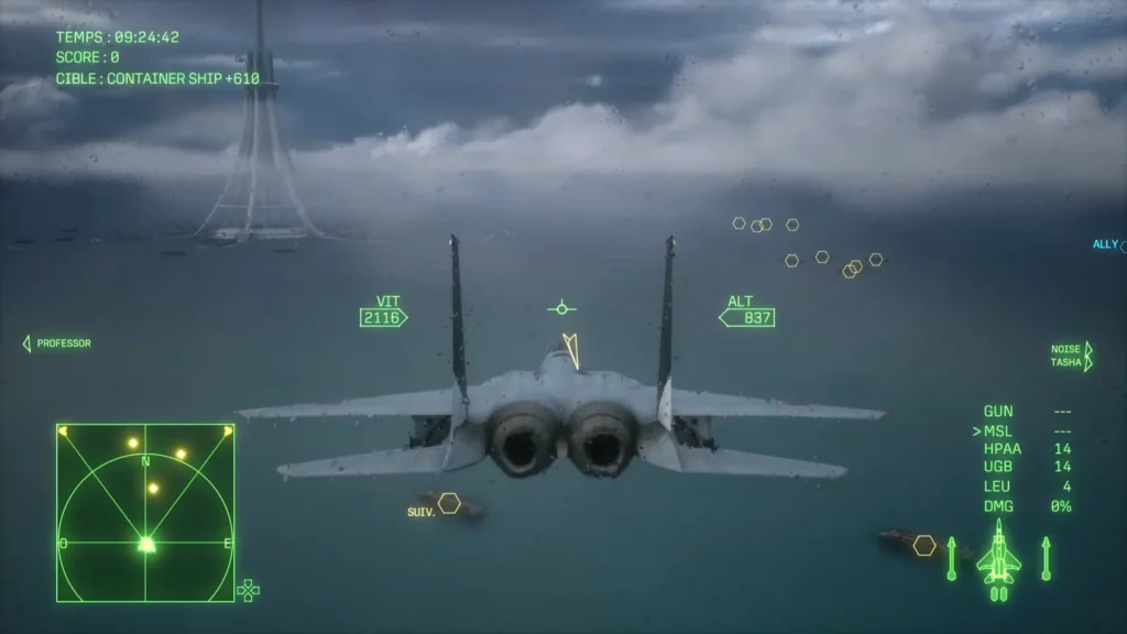 Ace Combat 8 Mission 16 disguised container ships used for fast MRP farming