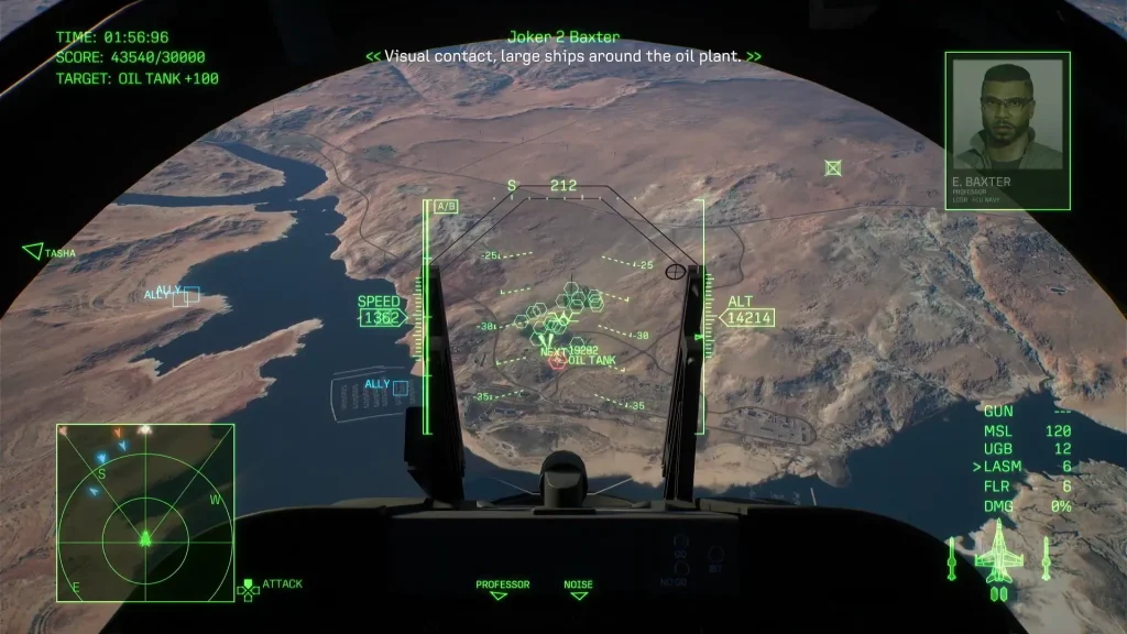 All 4 Mission 7 Sectors in Ace Combat 8