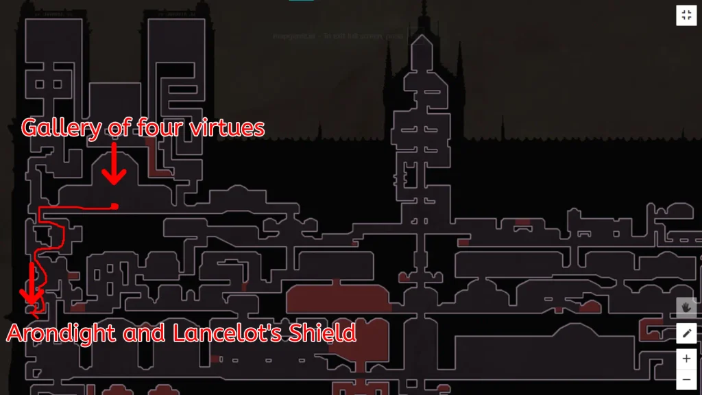 Arondight And Lancelot's Shield Location