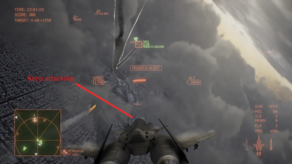 Attack in Ace combat 8