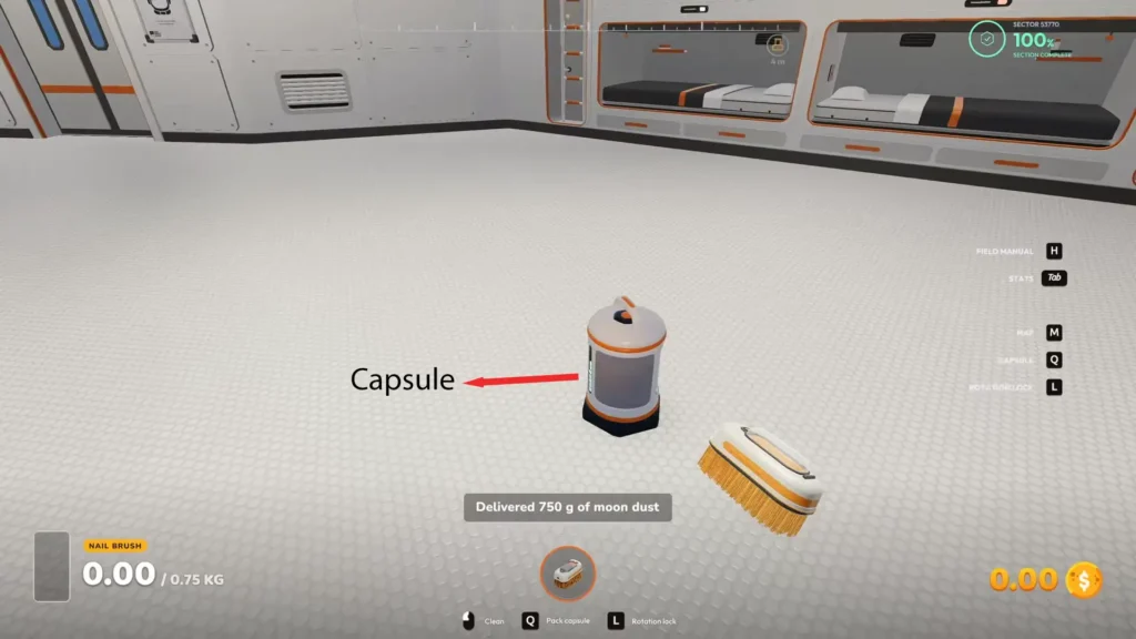 Capsule moon sweepers