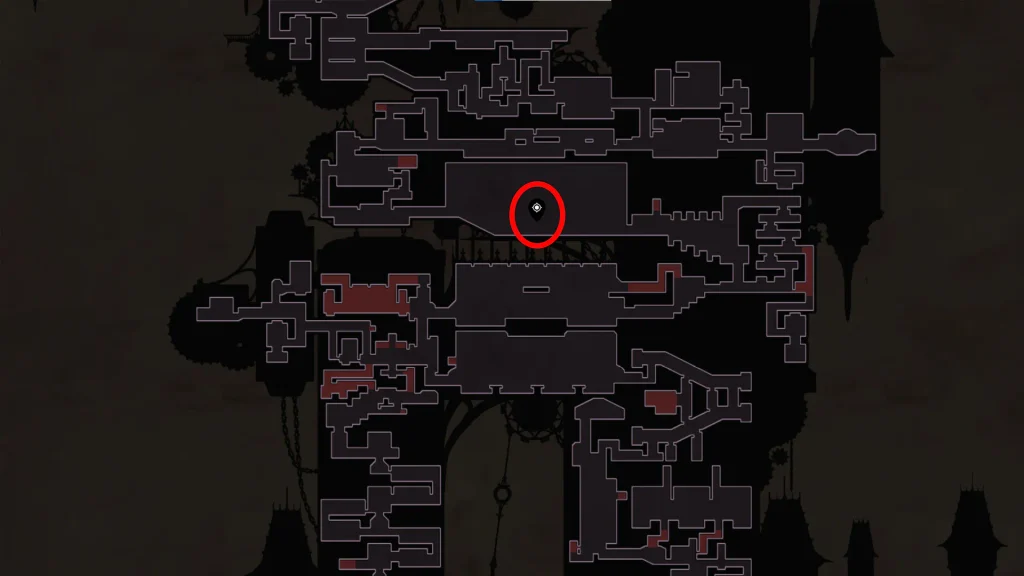 Castlevania Belmont's Curse Cursed Horologium location on the map