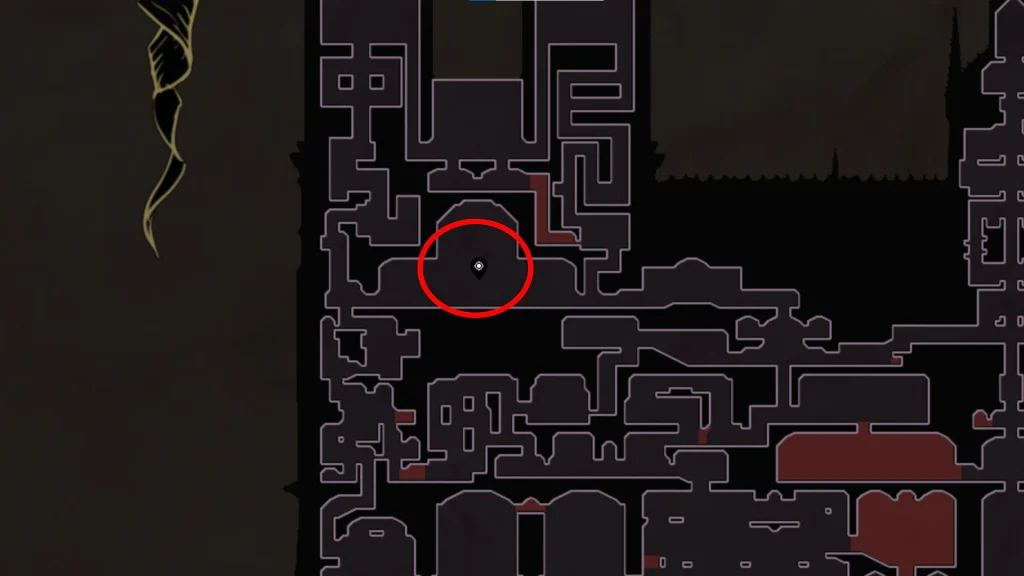 Map showing Arcanic Resonance Four Virtues Location
