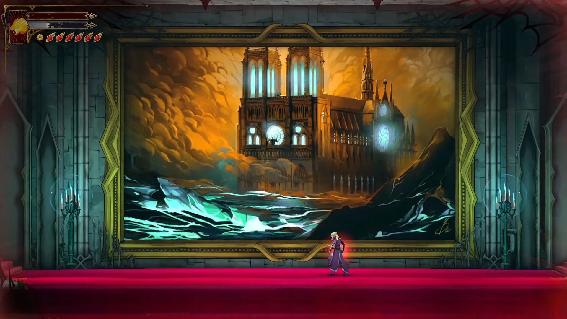 Castlevania Belmont's Curse Notre-Dame Painting