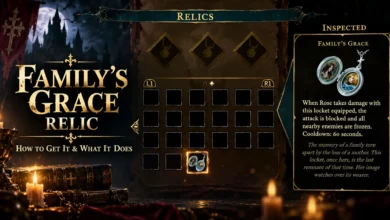 Castlevania Belmont's Curse Family's Grace Relic