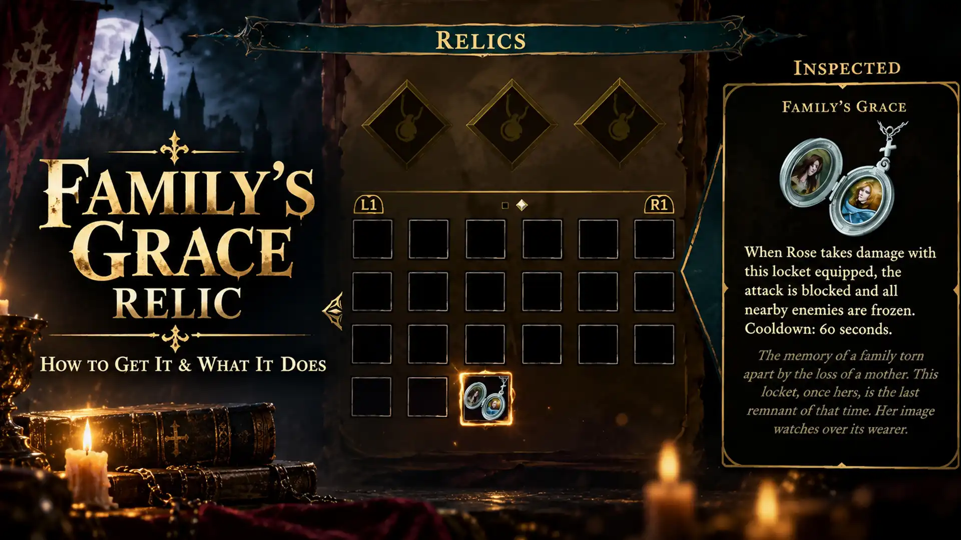 Castlevania Belmont's Curse Family's Grace Relic