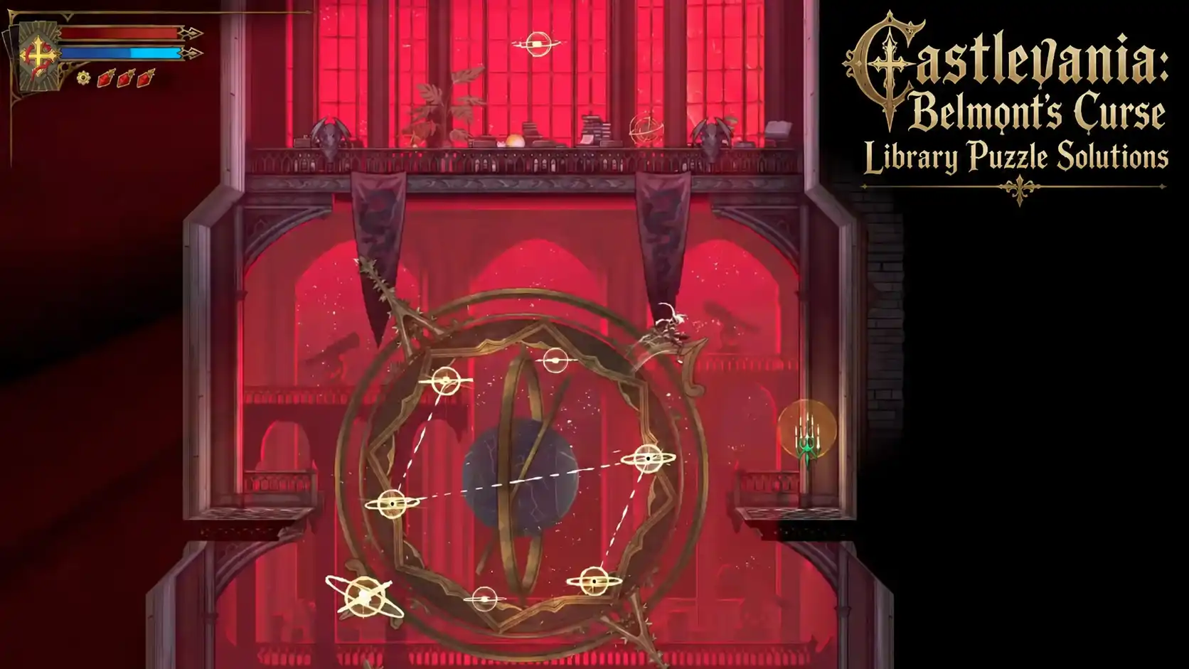 Castlevania: Belmont's Curse Library Puzzles