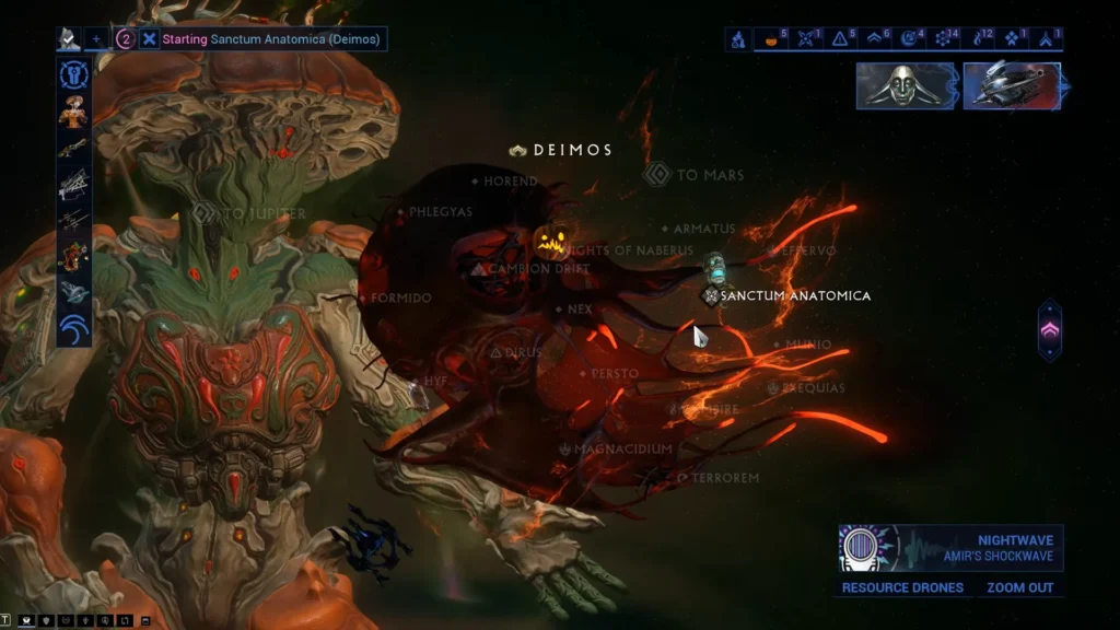 Choosing Sanctum Anatomica on Deimos