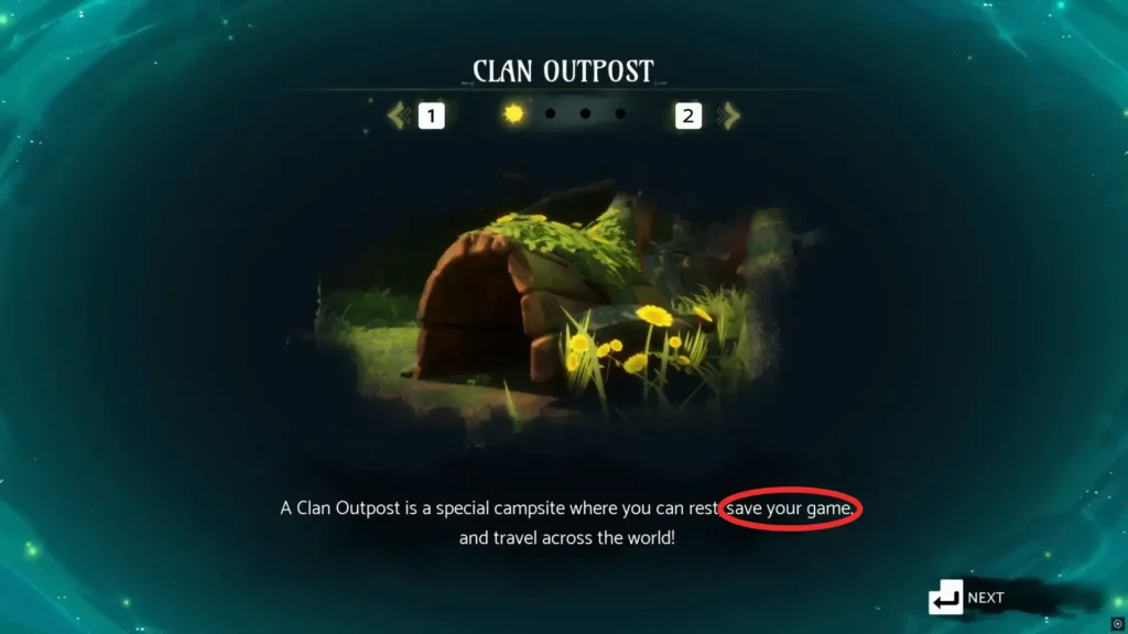 Clan outpost section in game