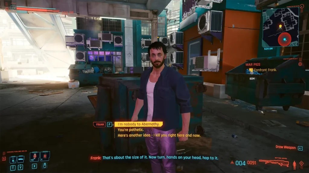 Confront Frank in War Pigs Quest