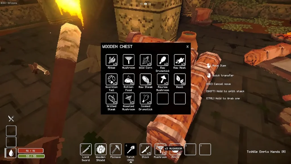 Corn in deep dish dungeon