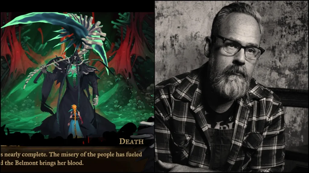 Death, Dracula's right-hand man in Castlevania Belmont's Curse, voiced by Aaron LaPlante