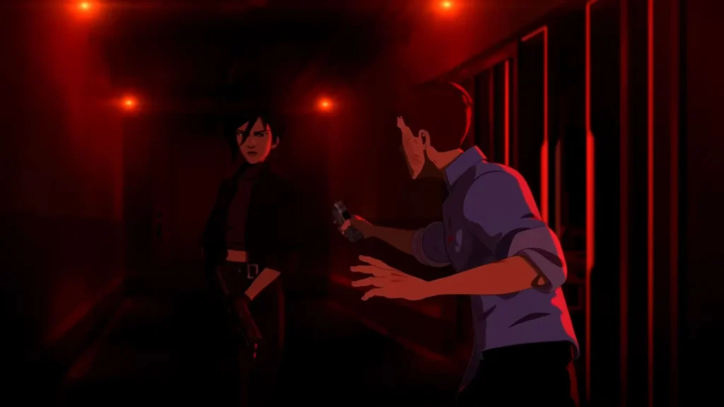 Dispatch Episode 8 Invisigal shoots him with his own gun