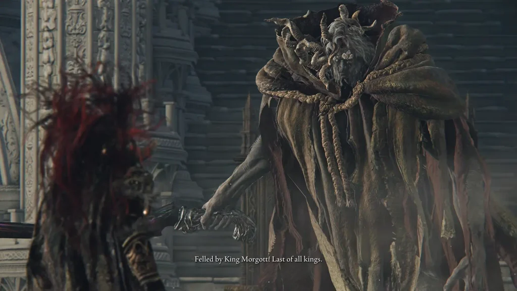 Elden Ring Morgott, The Omen King Boss Fight.