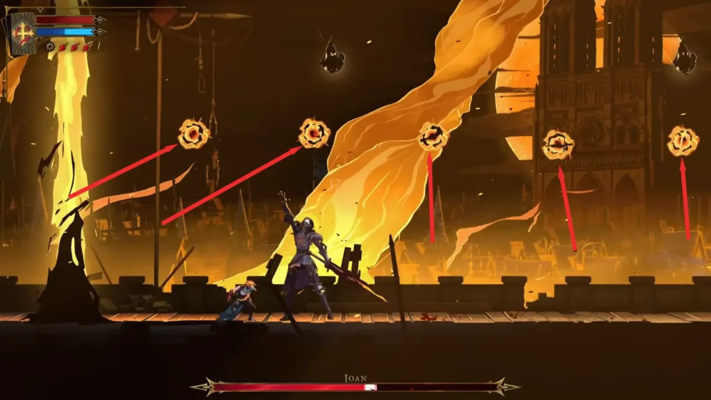 Fiery balls in Castlevenia