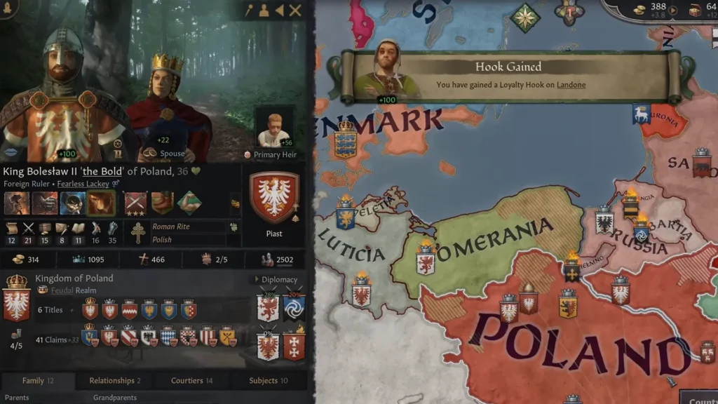Gaining Hook in CK3