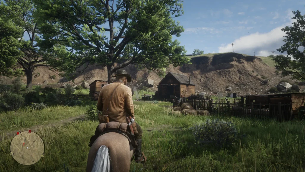 Granger's Hoggery pig farm where Sadie's harmonica is located in RDR2