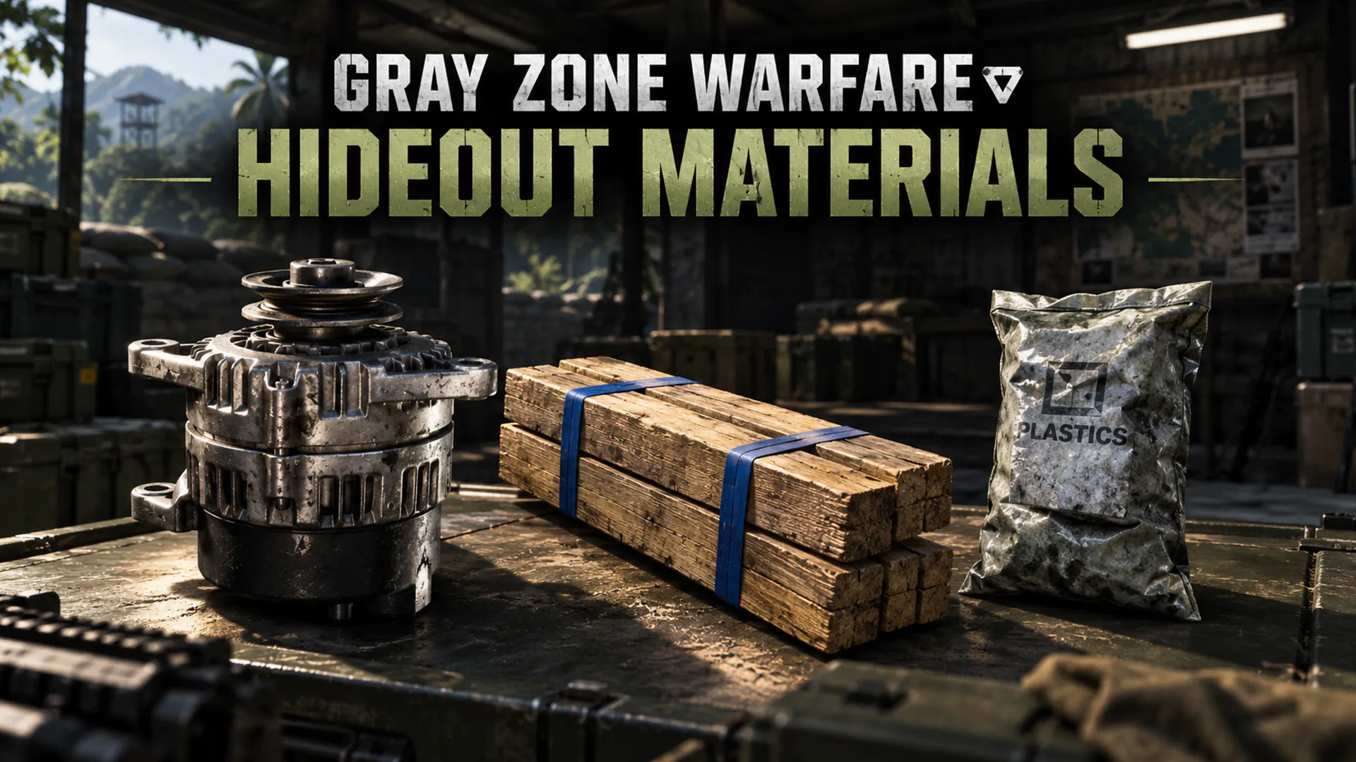 The three most essential hideout materials you need in Gray Zone Warfare
