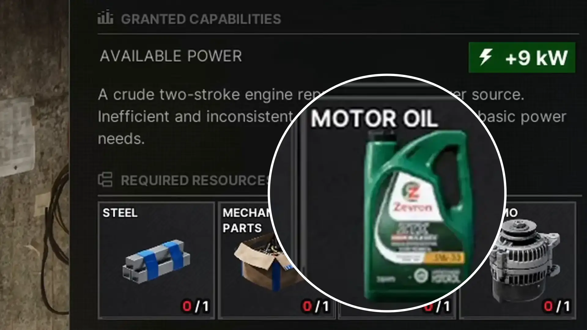 Gray Zone Warfare Motor Oil