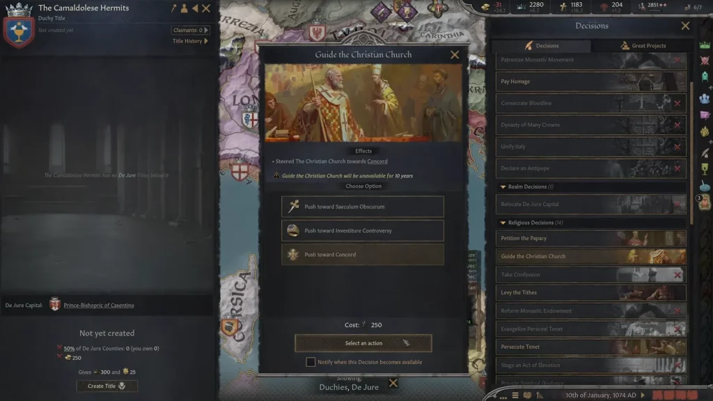 Guiding The Christian Church in CK3