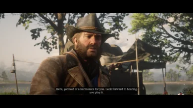 Gun Oil reward for completing Sadie's harmonica request in Red Dead Redemption 2