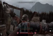 HUNGER player character fighting another player in melee combat