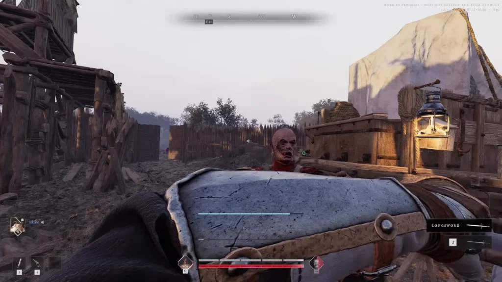Performing a heavy attack in HUNGER