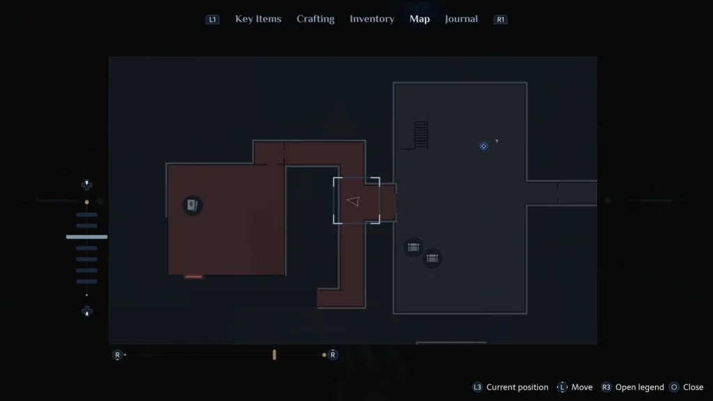 Hellraiser Revival map showing the location of the Leviathan statuette puzzle