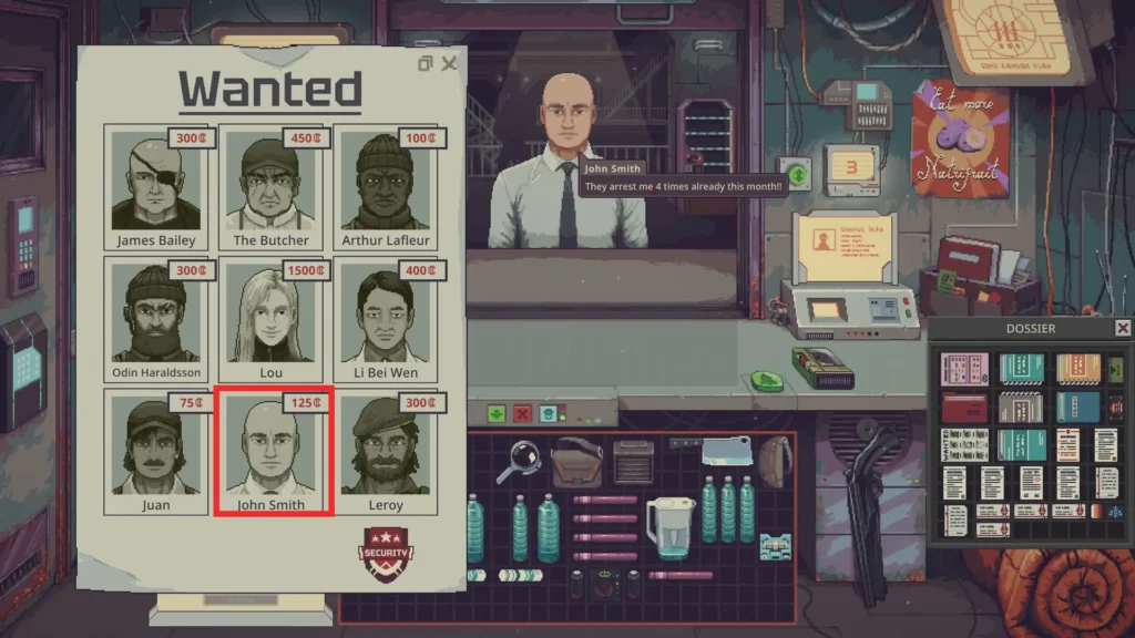 John Smith in Security Section