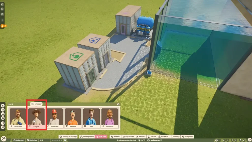 Keeper character in Zoo planet 2