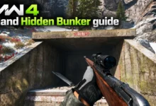MW4 Island Hidden Bunker guide showing the concrete bunker entrance during the Stranded mission