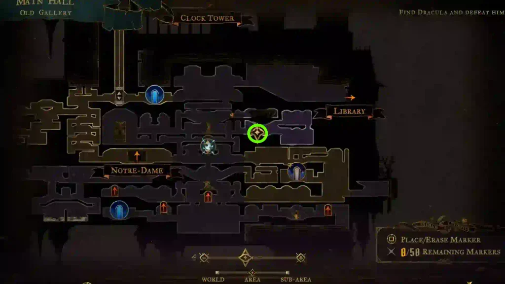 Main Hall location on the map