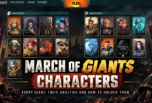 March of Giants Characters