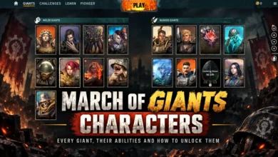 March of Giants Characters