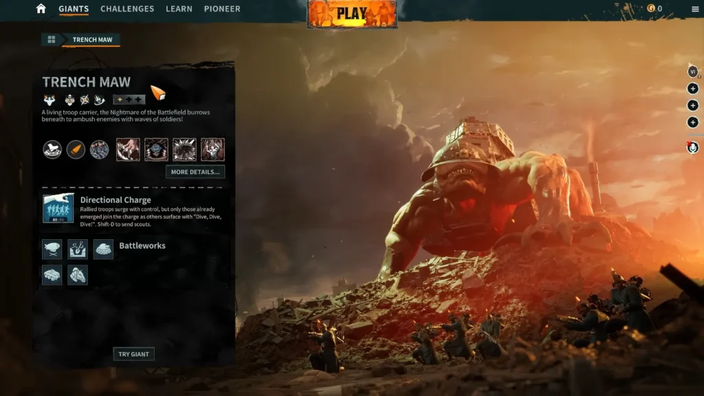 March of Giants Trench Maw