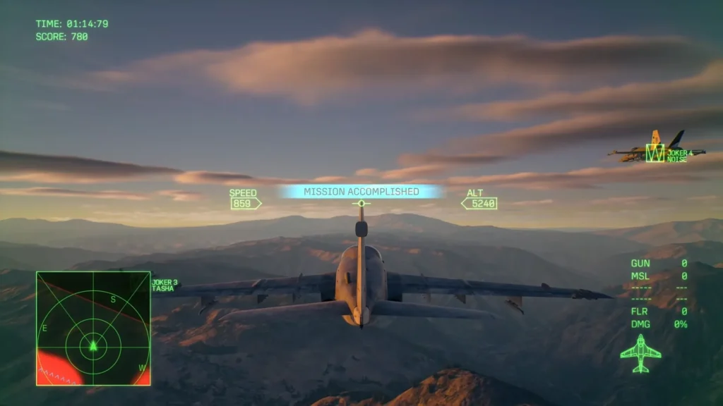 Mission accomplished in Mission 14 Ace Combat 8